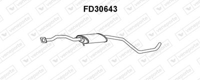  FD30643 VENEPORTE Предглушитель выхлопных газов