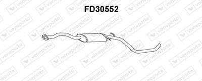  FD30552 VENEPORTE Средний глушитель выхлопных газов