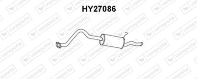  HY27086 VENEPORTE Глушитель выхлопных газов конечный