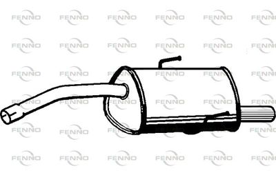  P1041 FENNO Глушитель выхлопных газов конечный