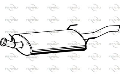  P5393 FENNO Глушитель выхлопных газов конечный