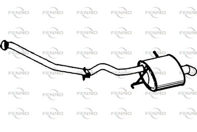 P1415 FENNO Глушитель выхлопных газов конечный