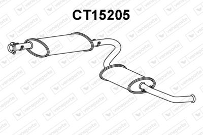  CT15205 VENEPORTE Глушитель выхлопных газов конечный