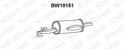  BW10151 VENEPORTE Глушитель выхлопных газов конечный