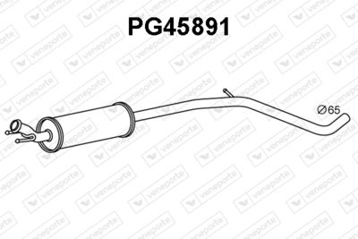  PG45891 VENEPORTE Предглушитель выхлопных газов