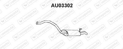  AU03302 VENEPORTE Глушитель выхлопных газов конечный