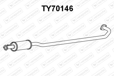  TY70146 VENEPORTE Предглушитель выхлопных газов