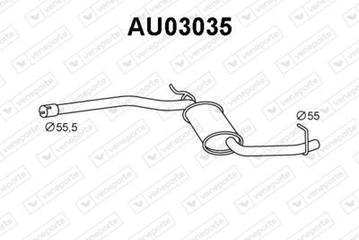  AU03035 VENEPORTE Предглушитель выхлопных газов