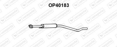  OP40183 VENEPORTE Средний глушитель выхлопных газов