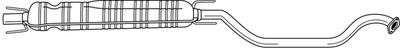  40484 SIGAM Средний глушитель выхлопных газов