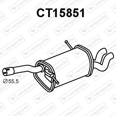  CT15851 VENEPORTE Глушитель выхлопных газов конечный