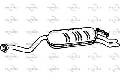  P3630 FENNO Глушитель выхлопных газов конечный