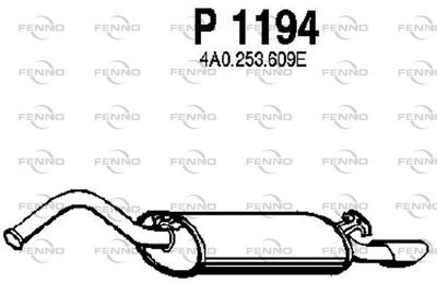  P1194 FENNO Глушитель выхлопных газов конечный