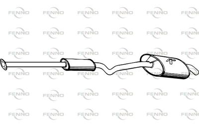  P6874 FENNO Глушитель выхлопных газов конечный