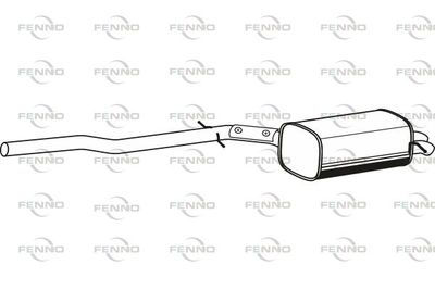  P7878 FENNO Глушитель выхлопных газов конечный