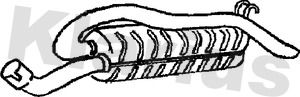 220710 KLARIUS Глушитель выхлопных газов конечный