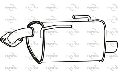  P9049 FENNO Глушитель выхлопных газов конечный
