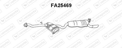  FA25469 VENEPORTE Глушитель выхлопных газов конечный