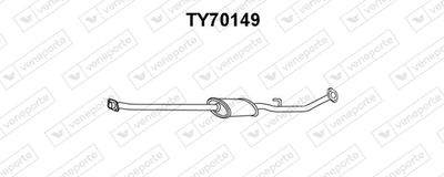  TY70149 VENEPORTE Предглушитель выхлопных газов