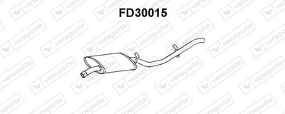  FD30015 VENEPORTE Глушитель выхлопных газов конечный