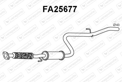  FA25677 VENEPORTE Глушитель выхлопных газов конечный