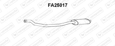  FA25017 VENEPORTE Средний глушитель выхлопных газов