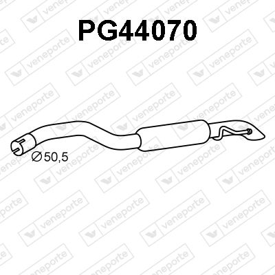  PG44070 VENEPORTE Глушитель выхлопных газов конечный