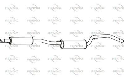  P3463 FENNO Глушитель выхлопных газов конечный