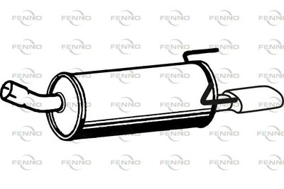  P4317 FENNO Глушитель выхлопных газов конечный