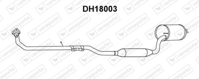  DH18003 VENEPORTE Глушитель выхлопных газов конечный