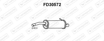  FD30572 VENEPORTE Глушитель выхлопных газов конечный