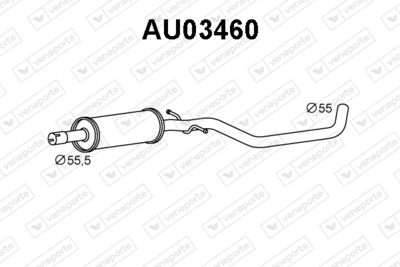  AU03460 VENEPORTE Предглушитель выхлопных газов