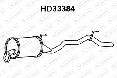  HD33384 VENEPORTE Глушитель выхлопных газов конечный