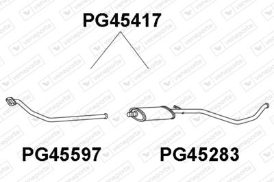  PG45417 VENEPORTE Предглушитель выхлопных газов