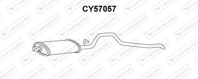  CY57057 VENEPORTE Глушитель выхлопных газов конечный