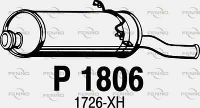  P1806 FENNO Глушитель выхлопных газов конечный