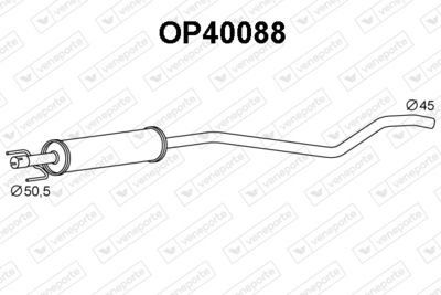  OP40088 VENEPORTE Предглушитель выхлопных газов