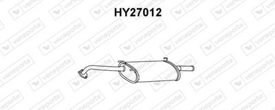  HY27012 VENEPORTE Глушитель выхлопных газов конечный