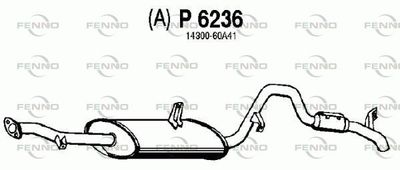  P6236 FENNO Глушитель выхлопных газов конечный