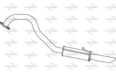  P4119 FENNO Глушитель выхлопных газов конечный