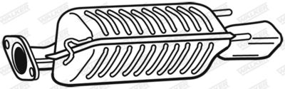  21494 WALKER Глушитель выхлопных газов конечный