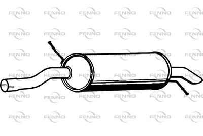  P1837 FENNO Глушитель выхлопных газов конечный