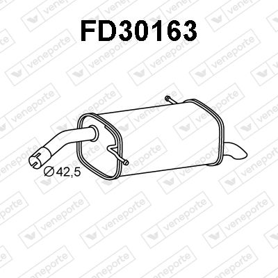  FD30163 VENEPORTE Глушитель выхлопных газов конечный