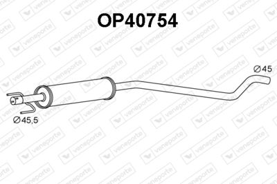  OP40754 VENEPORTE Предглушитель выхлопных газов