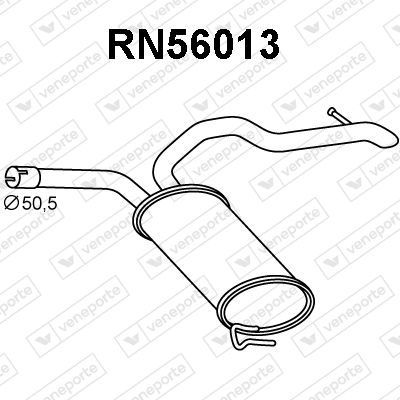  RN56013 VENEPORTE Глушитель выхлопных газов конечный