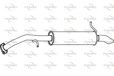  P6584 FENNO Глушитель выхлопных газов конечный