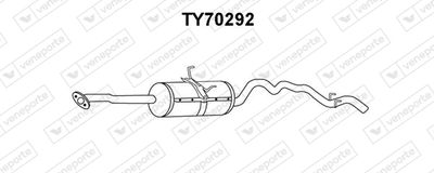  TY70292 VENEPORTE Глушитель выхлопных газов конечный