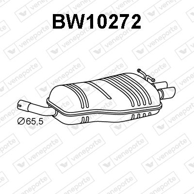  BW10272 VENEPORTE Глушитель выхлопных газов конечный