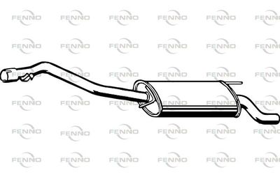  P7377 FENNO Глушитель выхлопных газов конечный