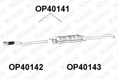  OP40141 VENEPORTE Предглушитель выхлопных газов